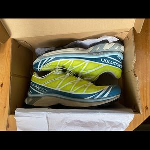 Salomon S-Lab XT-6 Advanced. Mens size 8.5 in neon/sea green.